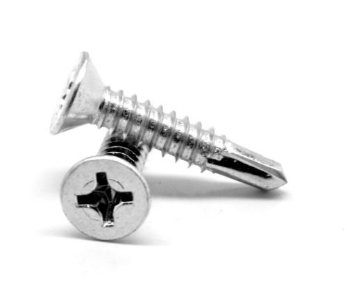 #8-18 x 1/2&#034; (ft) bsd self drill screw phil flat hd #2 pt zinc plated pk 3350 for sale