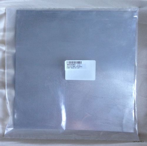 3003 aluminum sheet, unpolished, h14 temper, .025&#034; thick, 12&#034; x 12&#034; for sale