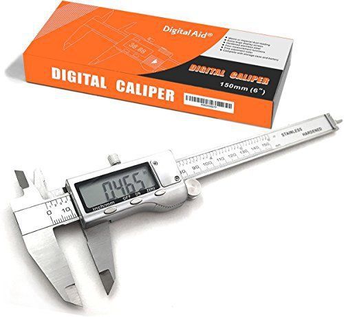 Digital caliper new measure tool stainless steel smooth slide outdoors indoors for sale
