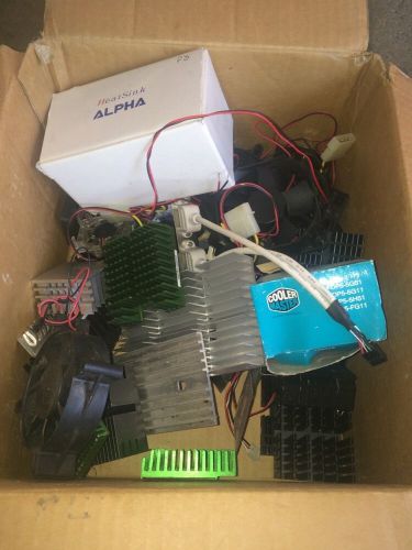 Heatsinks And Fans Large Lot Of Parts