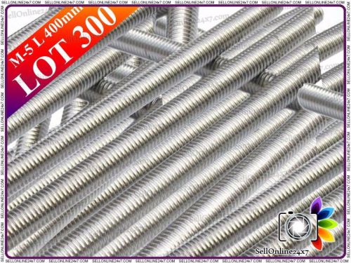 A2 stainless steel  fully 400mm hreaded bar / threaded rod wholesale 300 pcs for sale