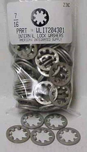 7/16 internal tooth lock washers steel zinc plated (33) for sale