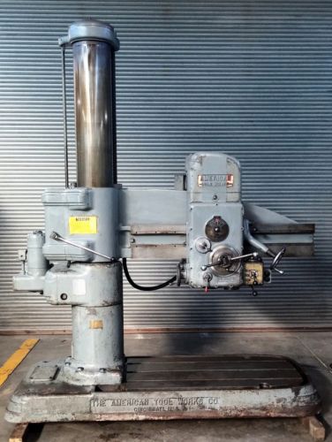 AMERICAN 4&#039; X 11&#034; RADIAL ARM DRILL &#034;HOLE WIZARD&#034; EXTRA TALL COLUMN