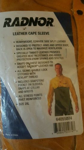Radnor leather cape sleeve