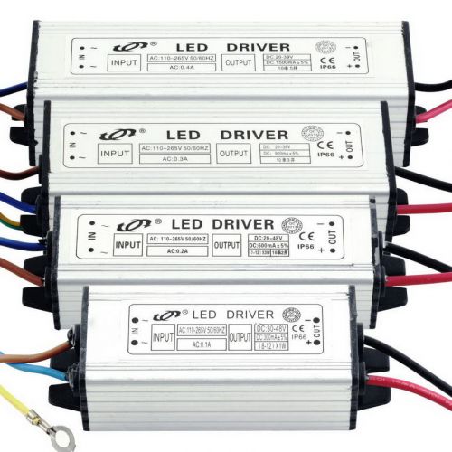 LED Driver High Power supply AC 110-265V 50/60HZ 10W 20W 30W 50W Waterproof FE