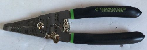 Greenlee stainless steel wire stripper/cutter/crimper! solid stranded 10-20 awg for sale
