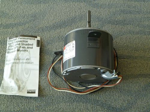 Dayton condensor fan motor 3m923a 1/3hp 1050rpm 2.2a open air over for sale