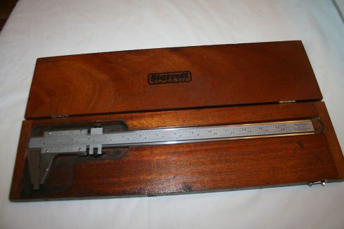 STARRETT 14 MEASURING CALIPER NO. 123, in wooden case