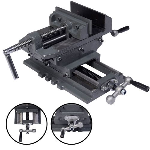 Nb  metal milling clamp new 5&#034; cross drill press vise x-y machine 2 way hd for sale