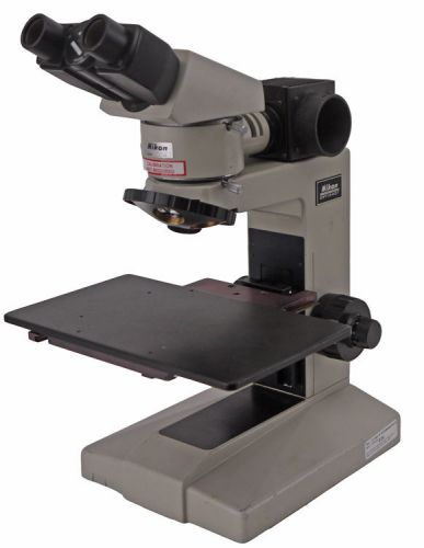 Nikon optiphot reflected light bright/dark-field lab microscope stand base parts for sale
