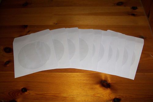 10 paper cd sleeves white new *** for sale