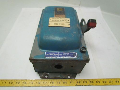 Square D 361AWK Ser D1 30 amp 600Volt fusedsafety switch disconnect