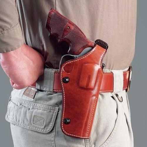 Galco phx124 tan right hand dual position phoenix belt holster s&amp;w 5&#034; n frame for sale