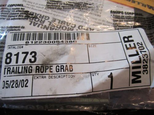 New miller trailing rope grab fall protection climbing roofing 8173 for sale
