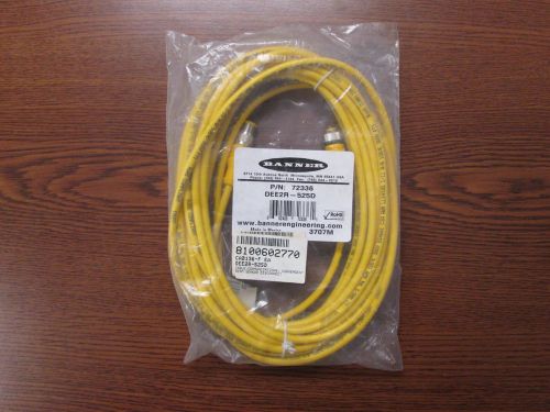 BANNER DEE2R-525D CORDSET 5 POLE MALE/FEMALE STRAIGHT/STRAIGHT 7.62M
