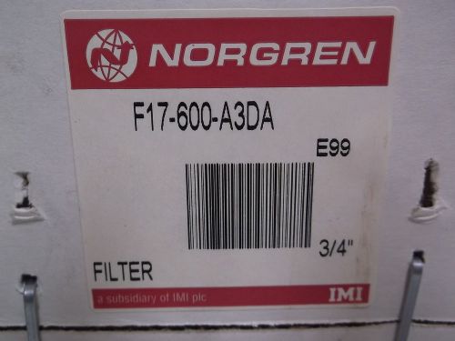 NORGREN F17-600-A3DA PNEUMATIC FILTER *NEW IN A BOX*