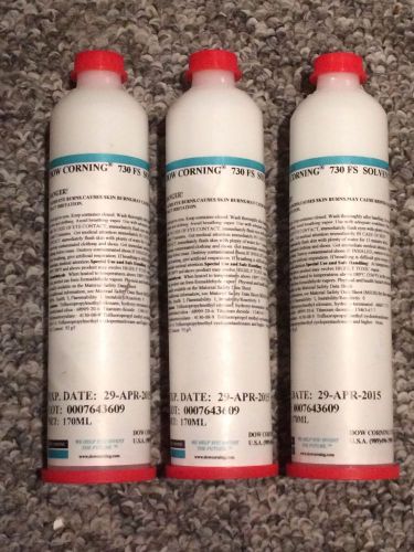 Dow corning 730 fs solvent resistant sealant white, three 170 ml tubes for sale