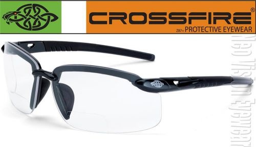 Crossfire es5 1.5 clear lens bifocal reading magnifier safety glasses z87.1 for sale