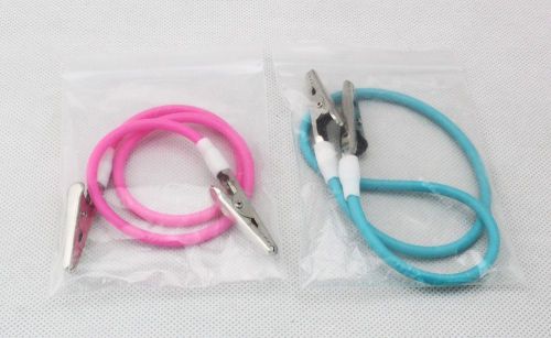 5Pc Silicone Dental Instrument Bib Clips Cord Tatoo Napkin holders blue Color
