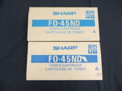 Lot of 2 Genuine Sharp FO-45ND Toner Cartridge FO-4500 FO-5500 FO-6600 OEM NIB