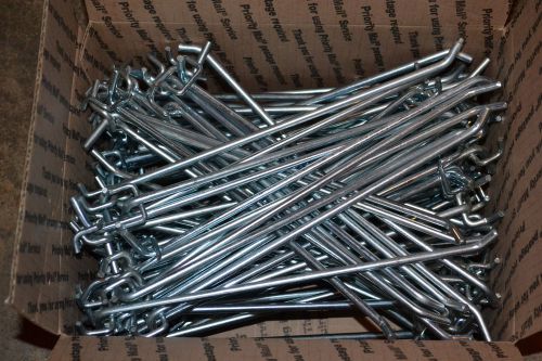 Pegboard Hooks Metal Display Hooks 10&#034; Inches x 1/4&#034; Lot of 100