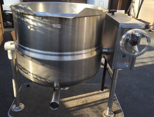 Market Forge FT-40L 40 Gallon Direct Steam Tilting Stainless Steel Kettle Mint