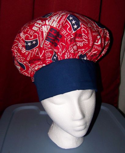 NEW REPUBLICAN CHEF BAKERS HAT RED WHITE/ BLUE baker  CATERING, COOKING GRILLING