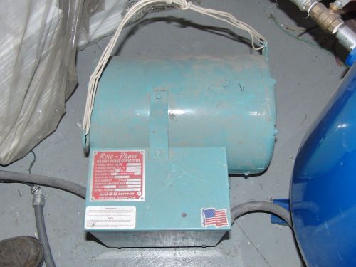 Roto-phase rotary phase converter for sale
