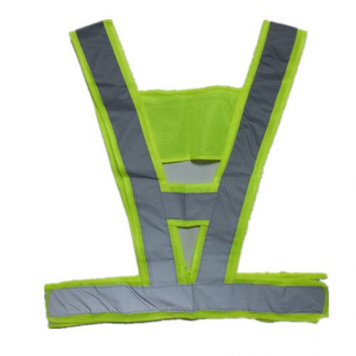 High Visiblity Security Reflective Vest Safety Strip Vest Flourescent Green