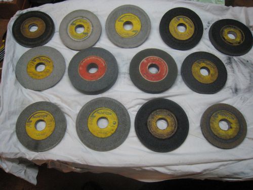 SURFACE GRINDING WHEELS 1 1/4&#034; CENTERS MOSTLY 46 GRIT