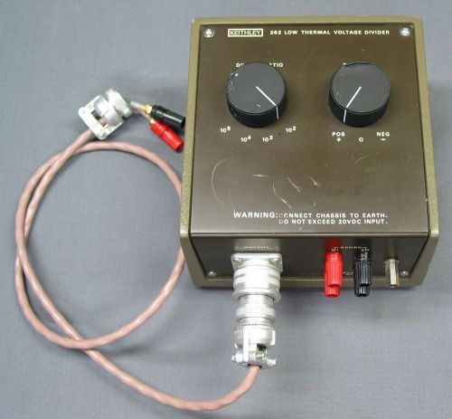 Keithley 262 low thermal voltage divider for calibrating nanovoltmeters for sale