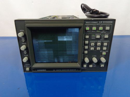 Leader lv5152da hd digital waveform monitor for sale