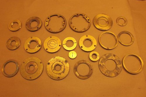 Hubbell Brass Flush Floor Box Covers fittings russellstoll 2525 parts lot