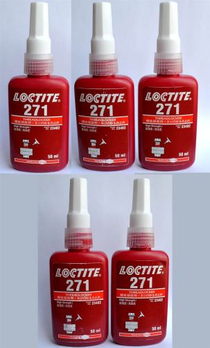 Loctite 271 red 50ml high strength threadlocker reduced! - set of 5 - free ship for sale