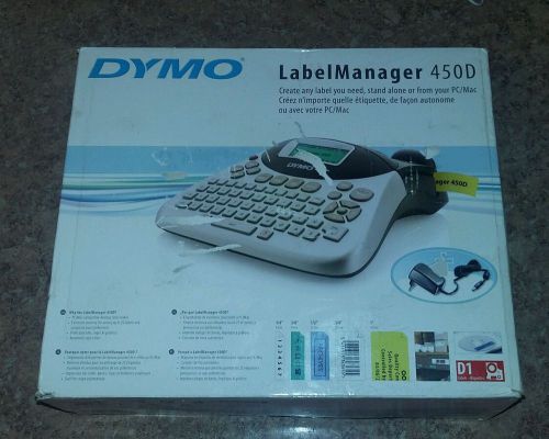 Dymo LabelManager 450D Thermal Label Printer Brand New, uses D1 labels FREE SHIP