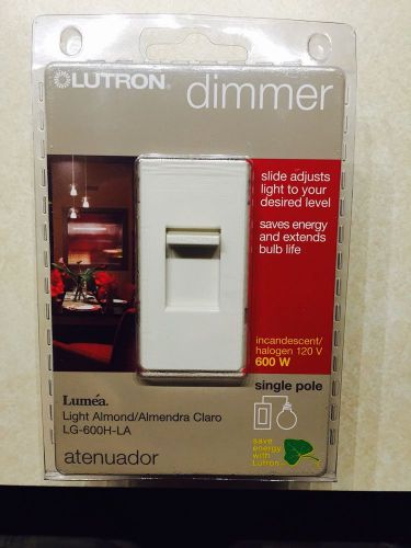 Lutron Lumea Light Almond Single Pole Slide Dimmer