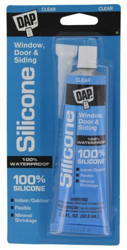 Dap 00684 Dow Corning Clear Silicone Rubber Sealant 2.8-Ounce 2 packs