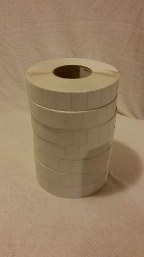 1.375&#034; x 1&#034; tt white thermal transfer paper label 7 rolls- 49,000 labels for sale