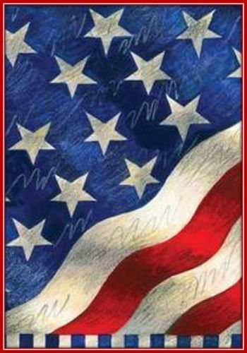 30 Custom Patriotic Flag Art Personalized Address Labels