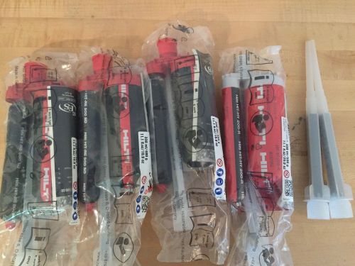 Hilti (3) re 500 epoxy - (1) hy 200 epoxy - 2 extra nozzles - not expired for sale