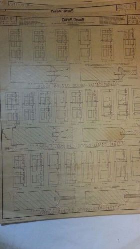 Vintage 1921 Curtis Catalog No. 400 Details of Architectural Woodwork File