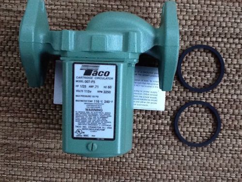 New Taco Model 007 F-5 Cast Iron Cartridge Circulator Pump - 1/25 HP New in Box