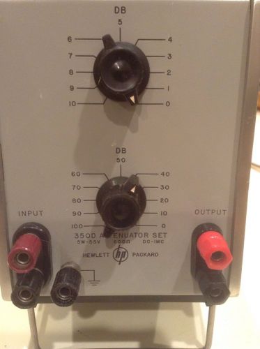 Hewlett Packard 350D Attenuator Set 5W-55V, One That Was Actually Tested GOOD!!!
