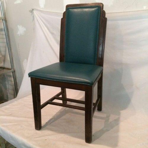 Vintage Art Deco Style Wood Frame Restaurant Cafe Chairs
