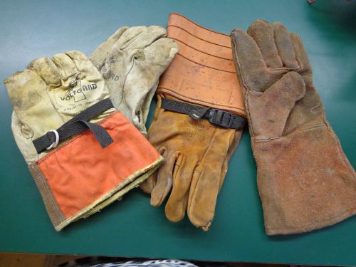 W.h. salisbury lineman glove (1) voltgard gloves-pair another leather glove incl for sale