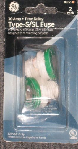 GE 30 Amp Time Delay S/SL Fuse, 2Ct. (1 Pack) New In Sealed Package 18253 New