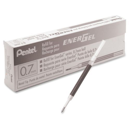 Pentel Energel Retractable Pen Refill - Medium Point - Black - 1 Each (LR7A)