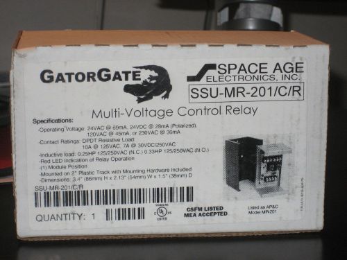 Space Age/GatorGate SSU-MR-201/C/R Multi-Voltage Control Relay