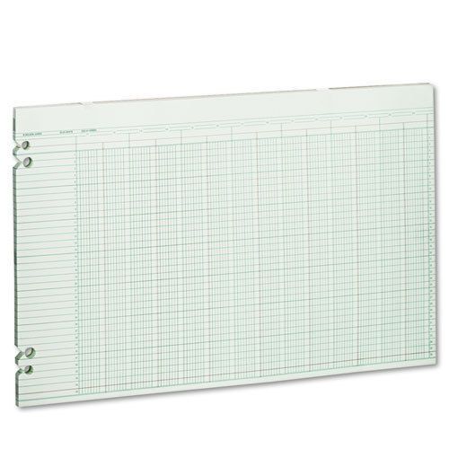Accounting sheets, 24 columns, 11 x 17, 100 loose sheets/pack, green for sale