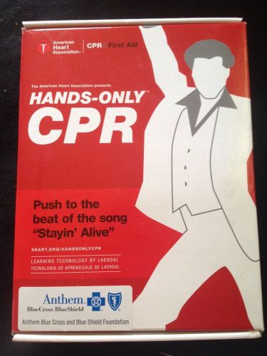 American Heart Associatio~Hands-Only CPR Kit~Mini Anne Manikin~DVD~NEW~FAST SHIP